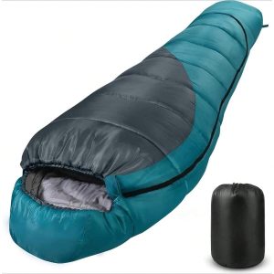 Mummy Sleeping Bag | 15-45   Extreme 3-4 Season Sleeping Bag For Adults Cold Weather  Warm And Washable, For Hiking Traveling & Outdoor Activities Blue