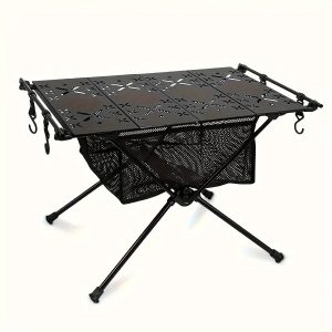 Ultra Portable Camping Table - Easy To Fold, Outdoor Ultra Light Tactical Table, Ultra Light Aluminum Compact Design, Equipped With Sufficient Storage Space And Handbag - Very Suitable For Outdoor Exploration, Beach Travel, And Park Picnics